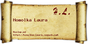 Homolka Laura névjegykártya